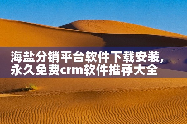 海盐分销平台软件下载安装